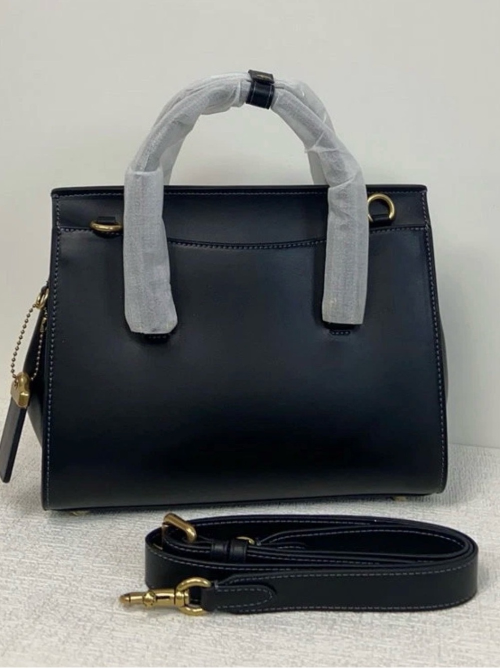 Coach Bloom Carryall CP119 Black Satchel with Gold Accents - Picture 15 of 17